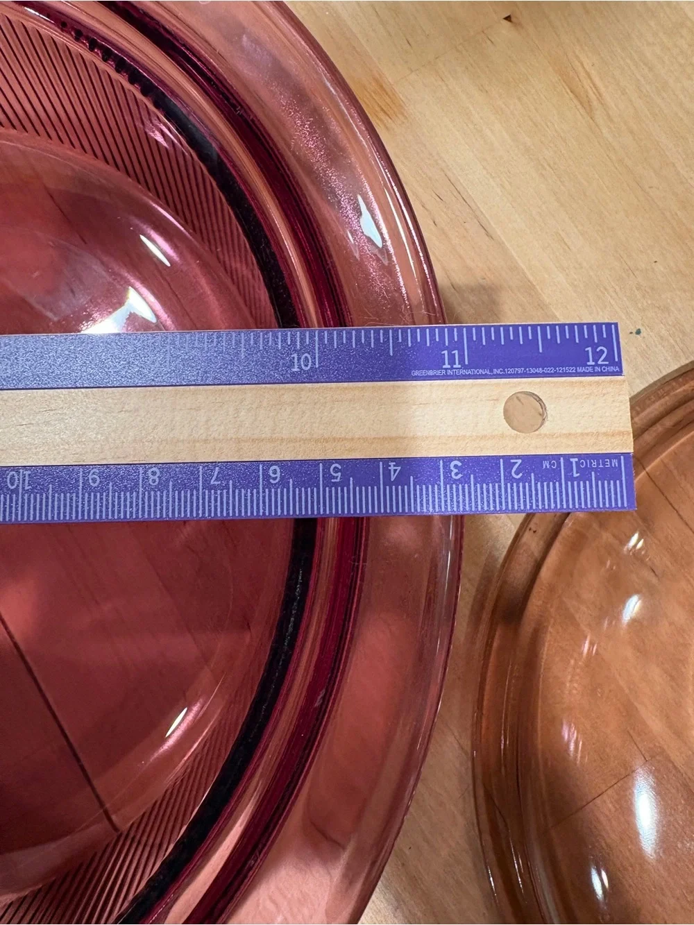 Corningware cranberry colored